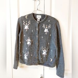 Biblically Accurate Angel Christmas‎ Sweater Size Petite Small Breckenridge